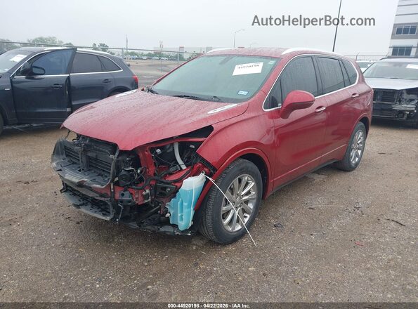LRBFXCSA8KD006913 2019 BUICK ENVISION Red Vista tres cuartos delantera izquierda