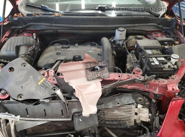 LRBFXFSX3HD085051 2017 BUICK ENVISION Burgundy ძრავის განყოფილების ხედი