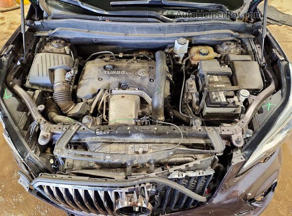 LRBFXFSX8HD237504 2017 BUICK ENVISION Charcoal ძრავის განყოფილების ხედი