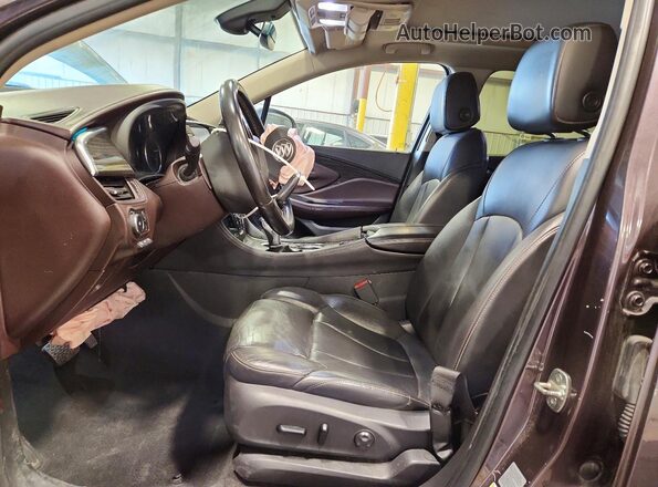 LRBFXFSX8HD237504 2017 BUICK ENVISION Charcoal წინა სალონის ხედი
