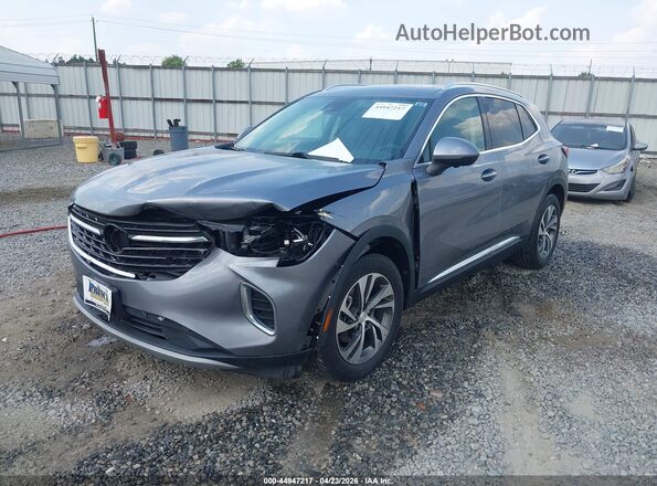 LRBFZNR40MD140467 2021 BUICK ENVISION Silver Передня ліва чверть