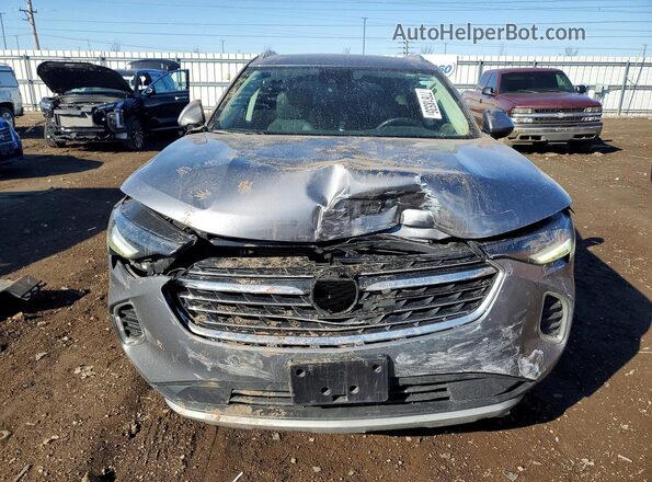 LRBFZNR49MD073903 2021 BUICK ENVISION Gray Front view