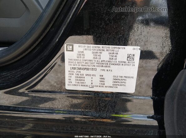 LRBFZNR49PD017013 2023 BUICK ENVISION Black Vista del compartimento del motor