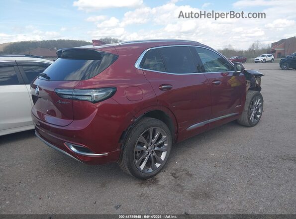 LRBFZSR43ND066672 2022 BUICK ENVISION Maroon უკანა მარჯვენა