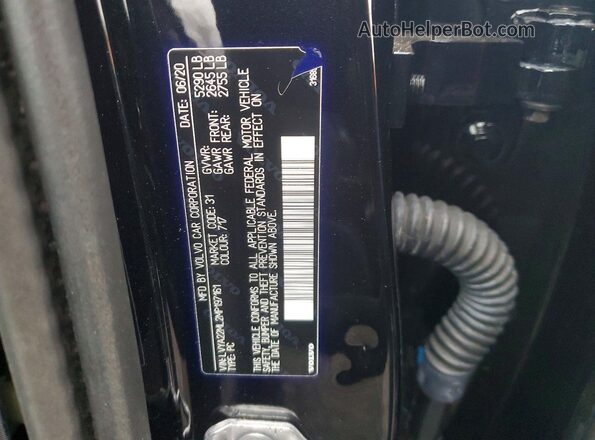 LVYA22ML2MP197161 2021 VOLVO S90 Black Widok komory silnika