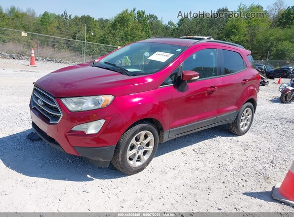 MAJ3P1TE5JC185240 2018 FORD ECOSPORT Red წინა მარცხენა ხედი სამი მეოთხედიდან