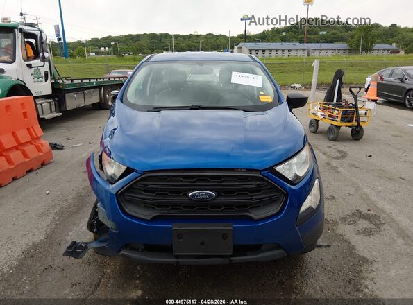 MAJ3S2FE1MC407907 2021 FORD ECOSPORT Blue Instrument cluster view