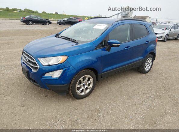 MAJ3S2GE7KC276980 2019 FORD ECOSPORT Blue Przód lewy