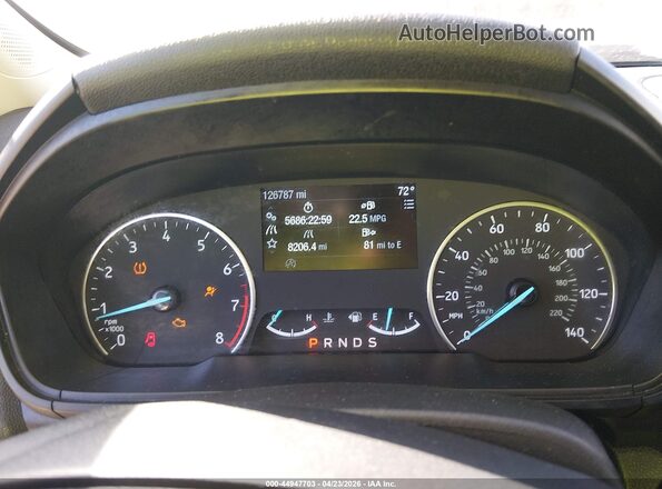 MAJ6P1CL3JC247844 2018 FORD ECOSPORT White უკანა სავარძლების ხედი