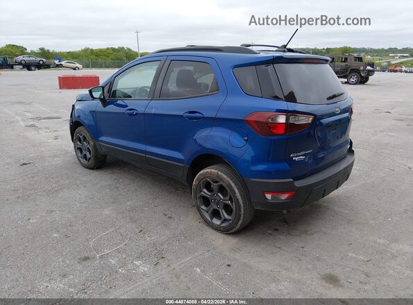 MAJ6P1CL9JC166931 2018 FORD ECOSPORT Blue Rear left