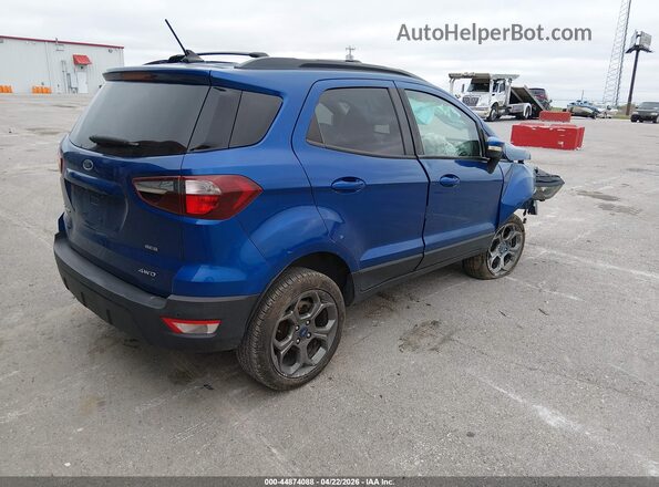 MAJ6P1CL9JC166931 2018 FORD ECOSPORT Blue Rear right