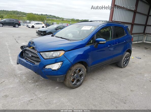 MAJ6P1CL9JC166931 2018 FORD ECOSPORT Blue Front left