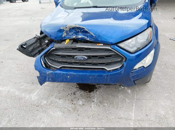 MAJ6P1CL9JC166931 2018 FORD ECOSPORT Blue Front view