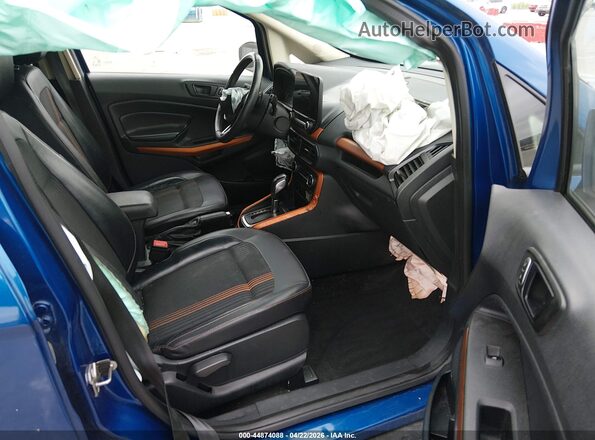 MAJ6P1CL9JC166931 2018 FORD ECOSPORT Blue Front interior view