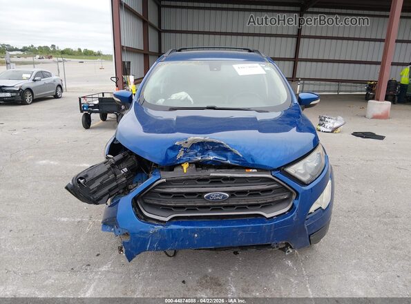 MAJ6P1CL9JC166931 2018 FORD ECOSPORT Blue Instrument cluster view