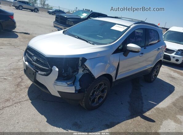 MAJ6P1CLXJC205994 2018 FORD ECOSPORT Silver წინა მარცხენა ხედი სამი მეოთხედიდან