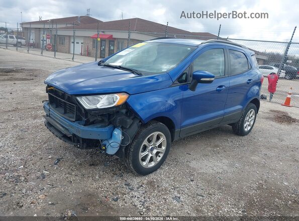 MAJ6P1UL0JC233303 2018 FORD ECOSPORT Blue წინა მარცხენა ხედი სამი მეოთხედიდან
