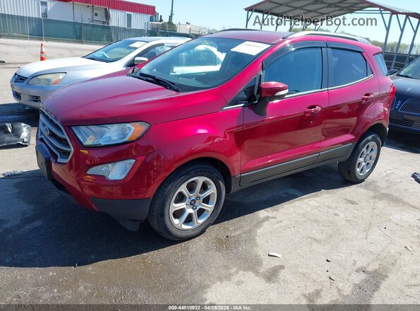 MAJ6P1UL2JC226529 2018 FORD ECOSPORT Red Передня ліва чверть