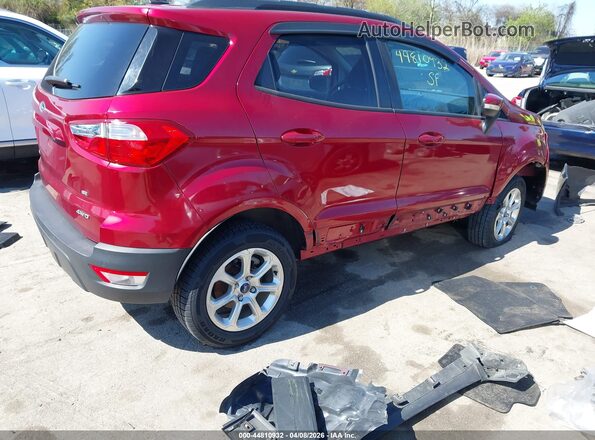 MAJ6P1UL2JC226529 2018 FORD ECOSPORT Red Задня права чверть
