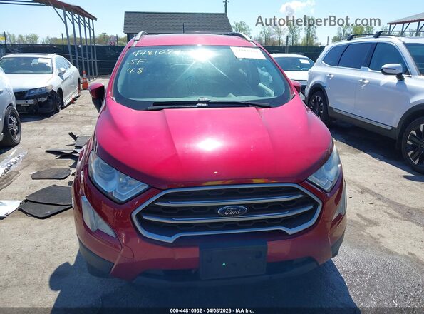 MAJ6P1UL2JC226529 2018 FORD ECOSPORT Red Вид задньої частини салону
