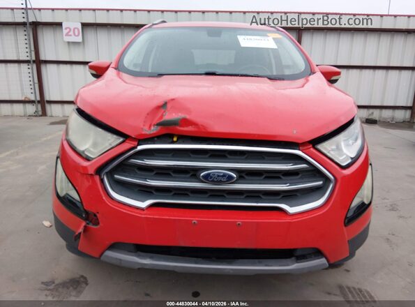 MAJ6S3KL3KC256802 2019 FORD ECOSPORT Red 