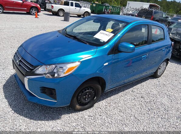 ML32AUHJ3RH034591 2024 MITSUBISHI MIRAGE Синий Передняя левая четверть