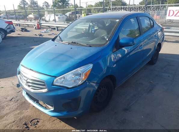 ML32F3FJ1KHF15947 2019 MITSUBISHI MIRAGE G4 Blue Передня ліва чверть