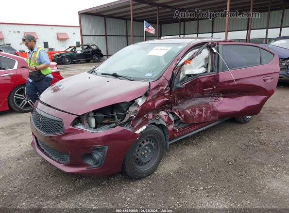 ML32F3FJ3LHF01288 2020 MITSUBISHI MIRAGE G4 Maroon Передня ліва чверть