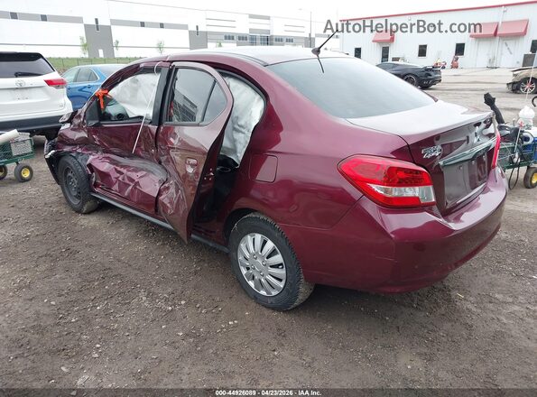 ML32F3FJ3LHF01288 2020 MITSUBISHI MIRAGE G4 Maroon Задня ліва чверть