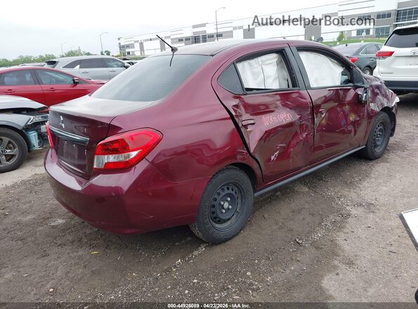 ML32F3FJ3LHF01288 2020 MITSUBISHI MIRAGE G4 Maroon Задня права чверть