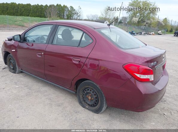 ML32F3FJ4KHF12539 2019 MITSUBISHI MIRAGE G4 Maroon Tył lewy