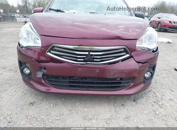 ML32F3FJ4KHF12539 2019 MITSUBISHI MIRAGE G4 Maroon Widok z przodu