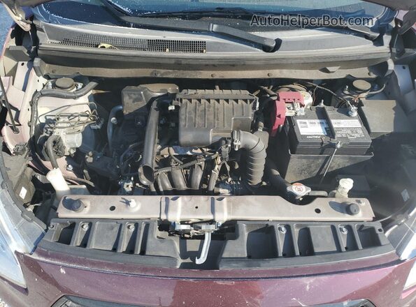 ML32F3FJ4LHF12090 2020 MITSUBISHI MIRAGE Maroon Widok wnętrza z tyłu