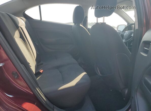 ML32F3FJ4LHF12090 2020 MITSUBISHI MIRAGE Maroon Widok tylnych siedzeń