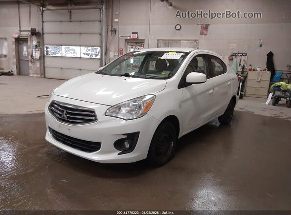ML32F3FJ8JHF14714 2018 MITSUBISHI MIRAGE G4 White წინა მარცხენა ხედი სამი მეოთხედიდან