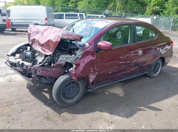 ML32F3FJ8LHF06499 2020 MITSUBISHI MIRAGE G4 Maroon Front left