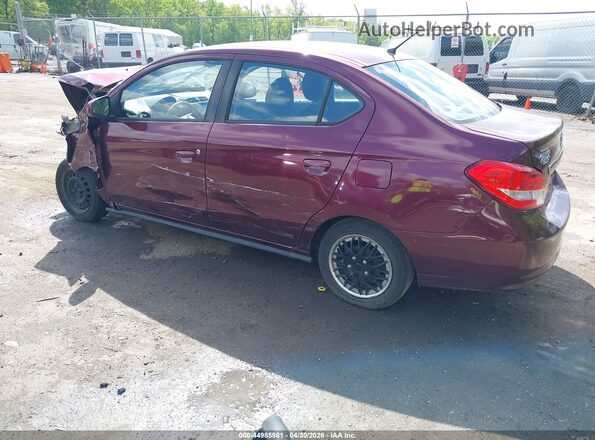 ML32F3FJ8LHF06499 2020 MITSUBISHI MIRAGE G4 Maroon Rear left