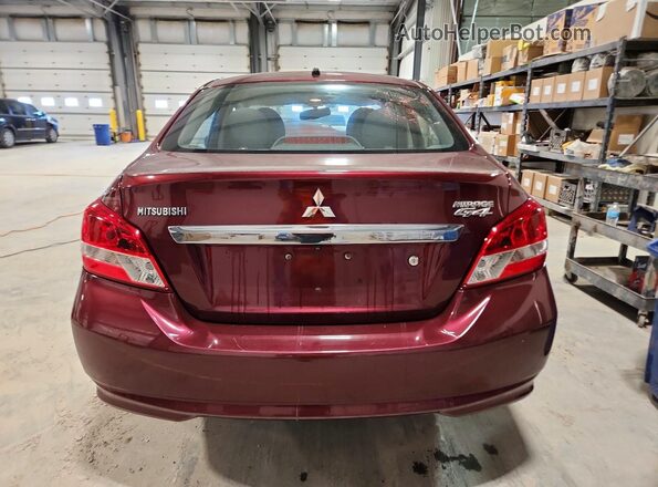 ML32F3FJ9HHF05255 2017 MITSUBISHI MIRAGE Burgundy Widok z tyłu