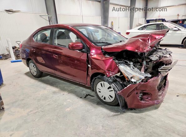 ML32F3FJ9HHF05255 2017 MITSUBISHI MIRAGE Burgundy Przód prawy