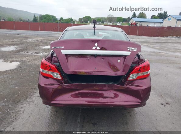 ML32F3FJ9KHF06171 2019 MITSUBISHI MIRAGE G4 Burgundy Vista frontal
