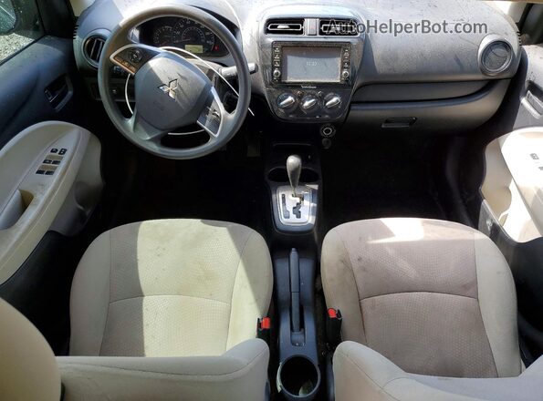 ML32F3FJ9KHF11306 2019 MITSUBISHI MIRAGE Black Вид панелі приладів