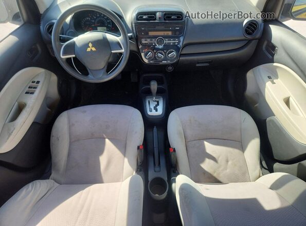 ML32F3FJXHHF08374 2017 MITSUBISHI MIRAGE Черный Вид панели приборов
