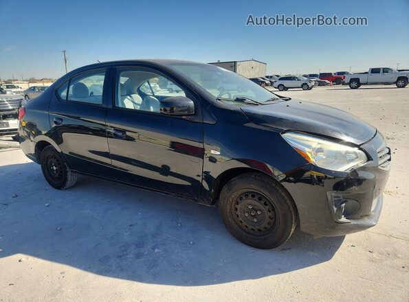 ML32F3FJXHHF08374 2017 MITSUBISHI MIRAGE Черный Передняя правая четверть