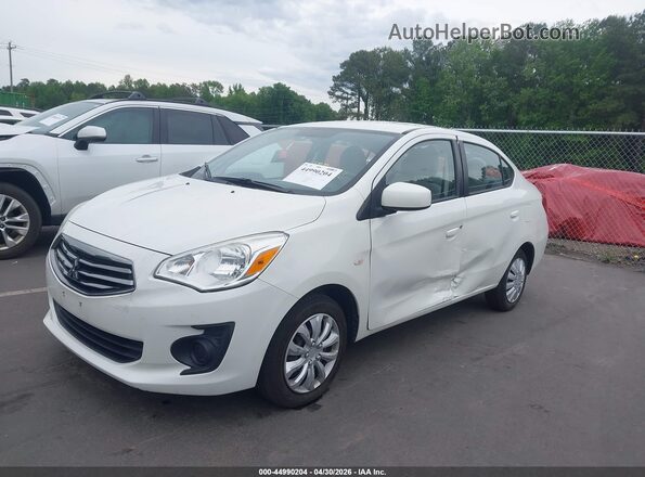 ML32F3FJXHHF08634 2017 MITSUBISHI MIRAGE G4 White წინა მარცხენა ხედი სამი მეოთხედიდან
