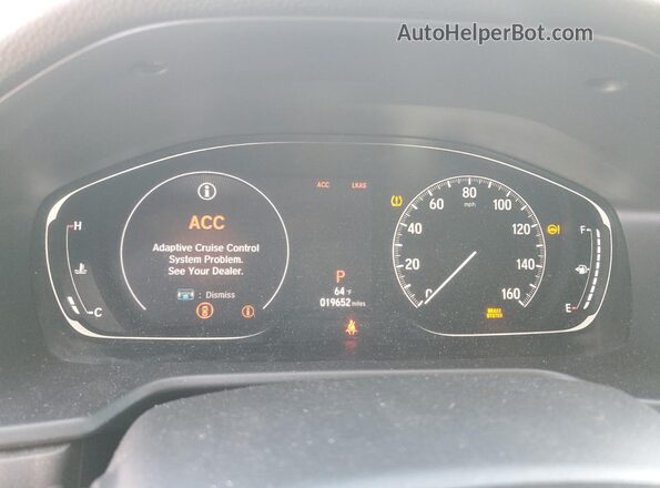 NJ1481E 2020 HONDA ACCORD Белый Вид щитка приборов