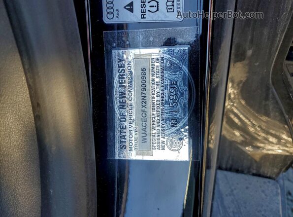 NJ1589E 2022 AUDI R8 Черный Вид подкапотного пространства