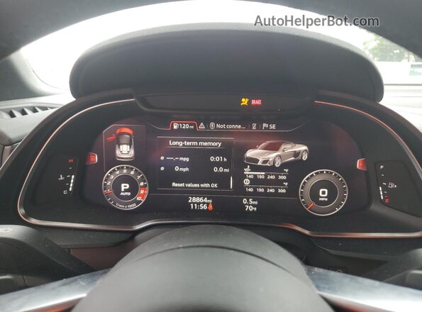 NJ1589E 2022 AUDI R8 Черный Вид щитка приборов