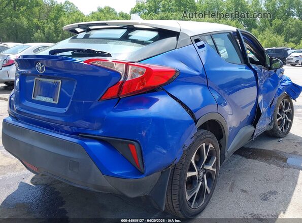 NMTKHMBX5JR029610 2018 TOYOTA LE Blue Trasero derecho