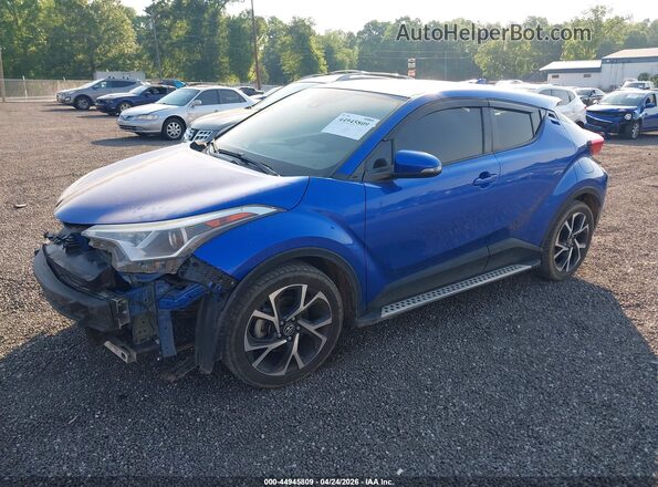 NMTKHMBX8JR001087 2018 TOYOTA LE Синий Передняя левая четверть