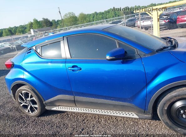 NMTKHMBX8JR001087 2018 TOYOTA LE Синий Вид задней части салона